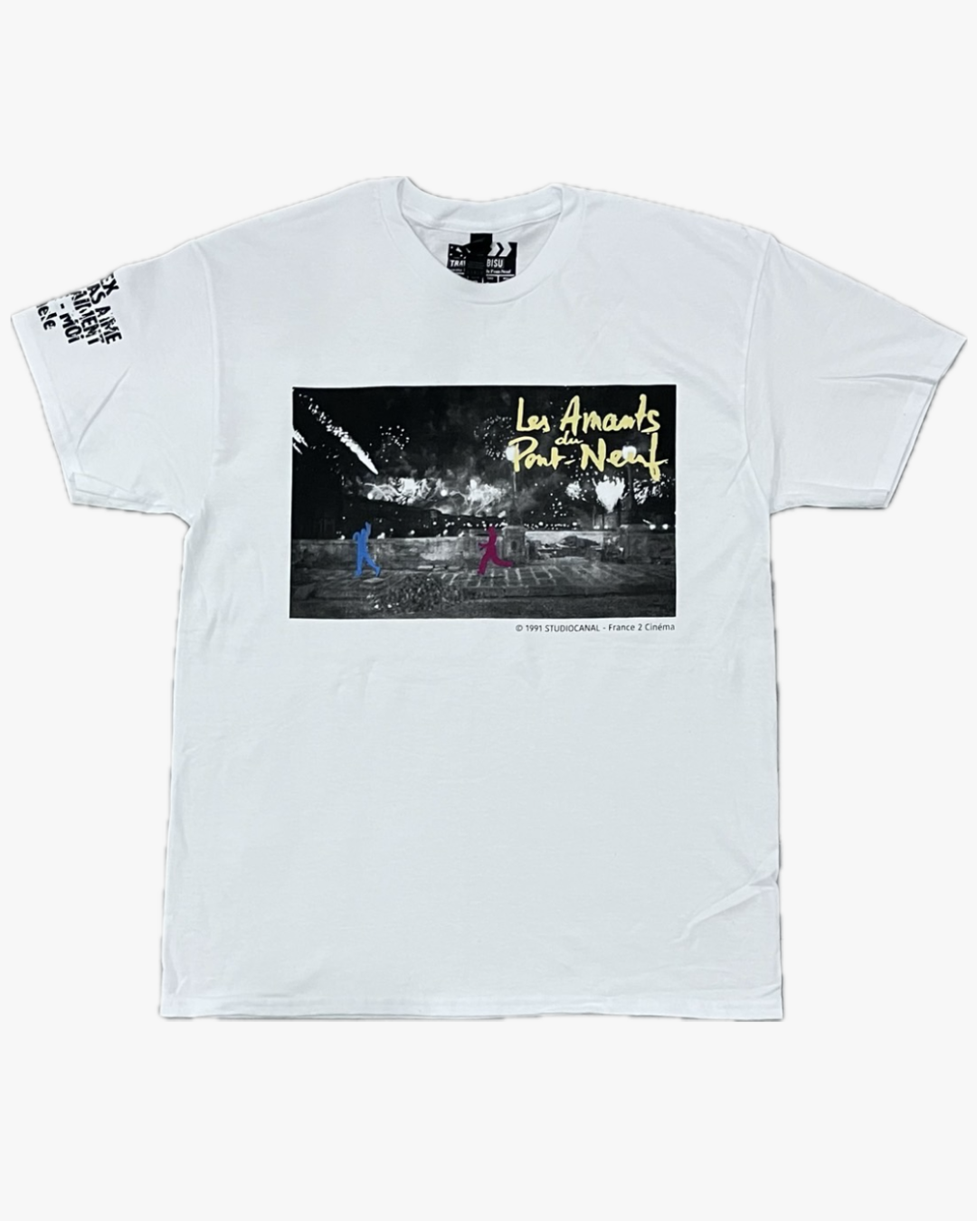 【Les Amants du Pont-Neuf】The Lovers on the Bridge T-shirt (Photo&Neon)/WHITE【SCENE0】