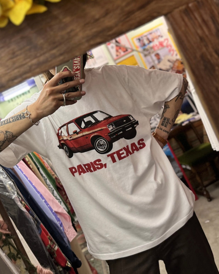 【PARIS,TEXAS】Chevette T-Shirt /WHITE "Offilial"【SCRT】
