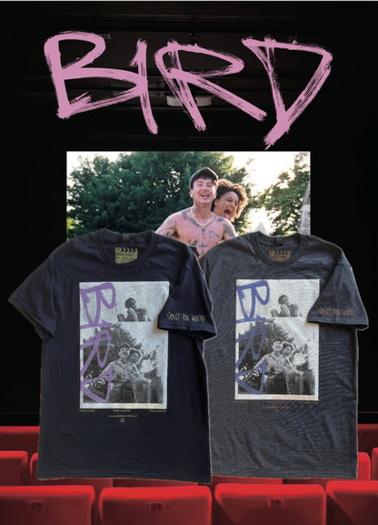 【バード ここから羽ばたく】/ Official Tee ~Fade Navy/TRAVIS Limited【SCENE0】