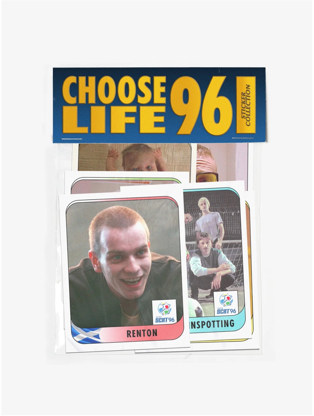 SCRT / Young Love Longsleeve w)Sticker set ~IVORY~【Trainspotting】