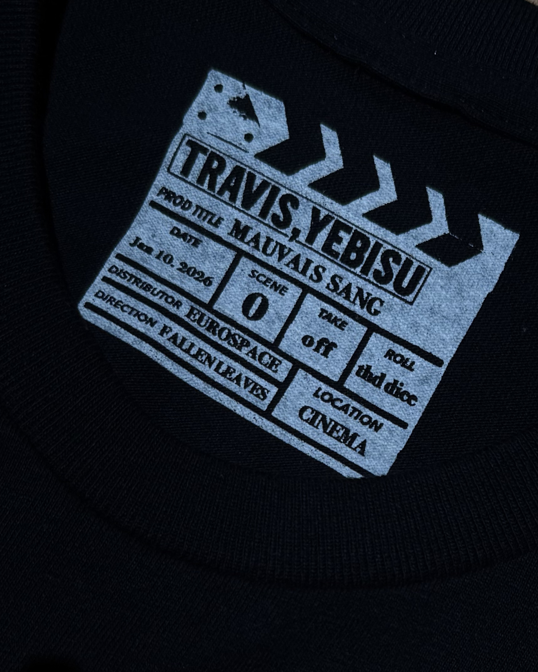 【MAUVAIS SANG】Official T-shirt (Title+Run/Wonder Drug)/BLACK【SCENE0】