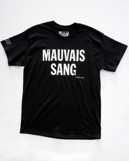 【MAUVAIS SANG】Official T-shirt (Title+Run/Wonder Drug)/BLACK【SCENE0】