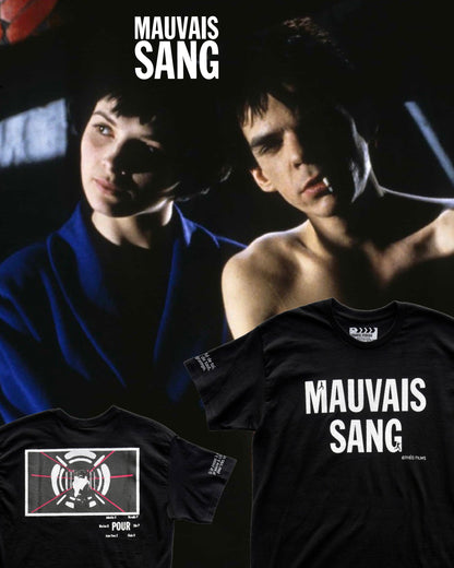 【MAUVAIS SANG】Official T-shirt (Title+Run/Wonder Drug)/BLACK【SCENE0】