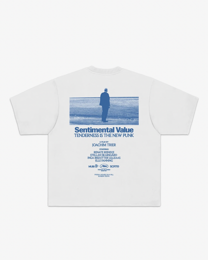 【Sentimental Value】New Punk T-shirt & Sticker Set/WHITE"Official"【SCRT】