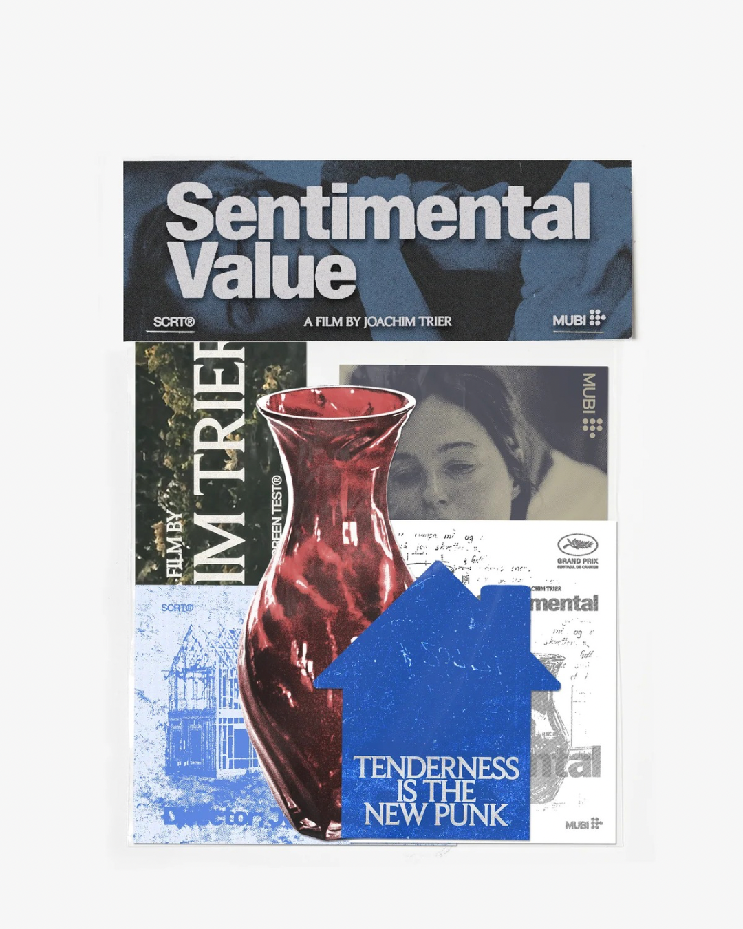 【Sentimental Value】Dad Cap & Sticker Set/BLUE(washed)"Official"【SCRT】