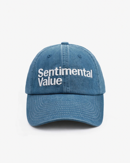 【Sentimental Value】Dad Cap & Sticker Set/BLUE(washed)"Official"【SCRT】