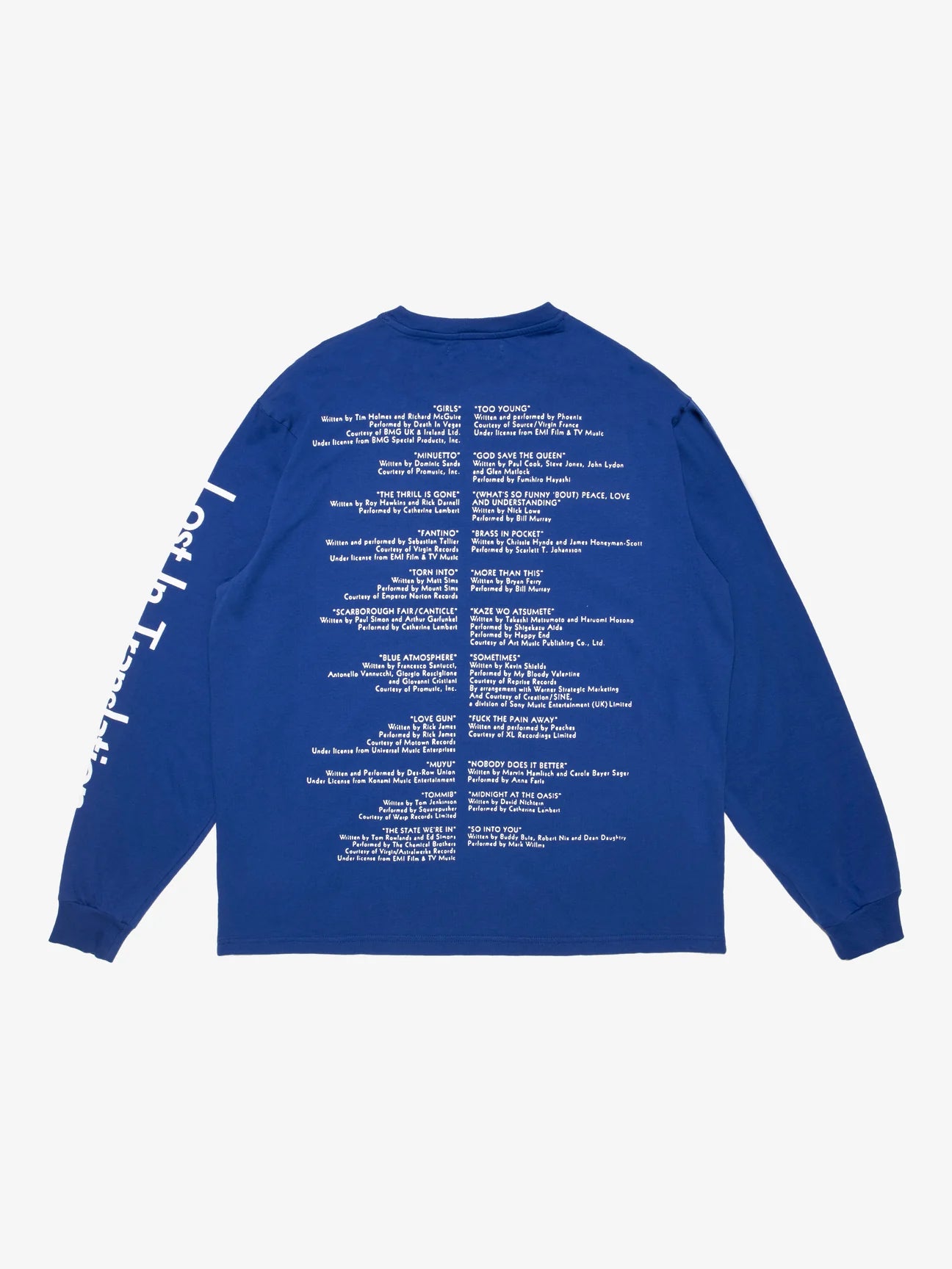 SCRT / Credits Longsleeve ~BLUE~ & 6 Stickers【Lost In Translation】