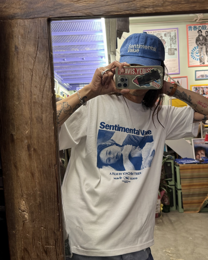 【Sentimental Value】Dad Cap & Sticker Set/BLUE(washed)"Official"【SCRT】