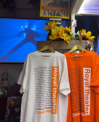 TRAVIS / ROYAL THEATER T-shirt ~ ORANGE【SCENE0-1】