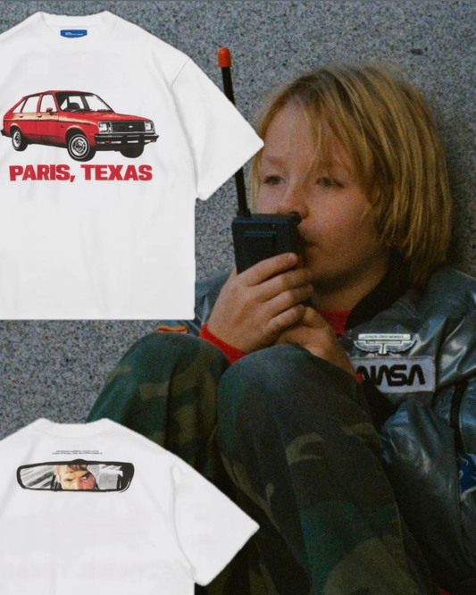 【PARIS,TEXAS】Chevette T-Shirt /WHITE "Offilial"【SCRT】