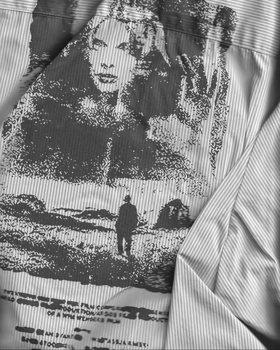 【PARIS,TEXAS】Hunter Shirt /GREY STRIPE "Offilial"【SCRT】