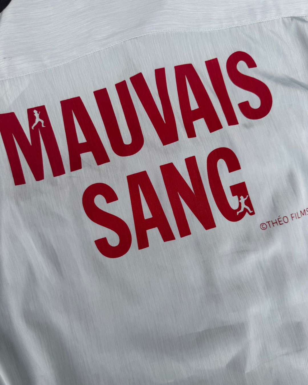 【MAUVAIS SANG】Short-sleeved Shirt (Title&Run/Words)/PALE GREEN/【ONE&ONLY/one-off】