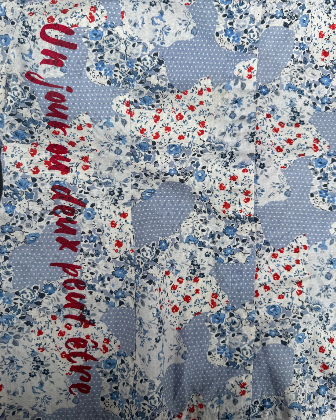 【MAUVAIS SANG】Dot × Floral Pattern Blouse(Title&Run/Words)【ONE&ONLY/one-off】