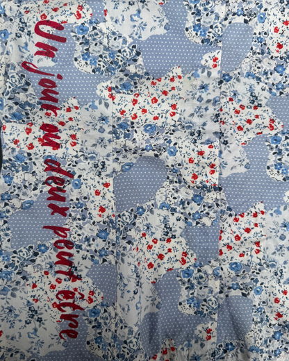 【MAUVAIS SANG】Dot × Floral Pattern Blouse(Title&Run/Words)【ONE&ONLY/one-off】