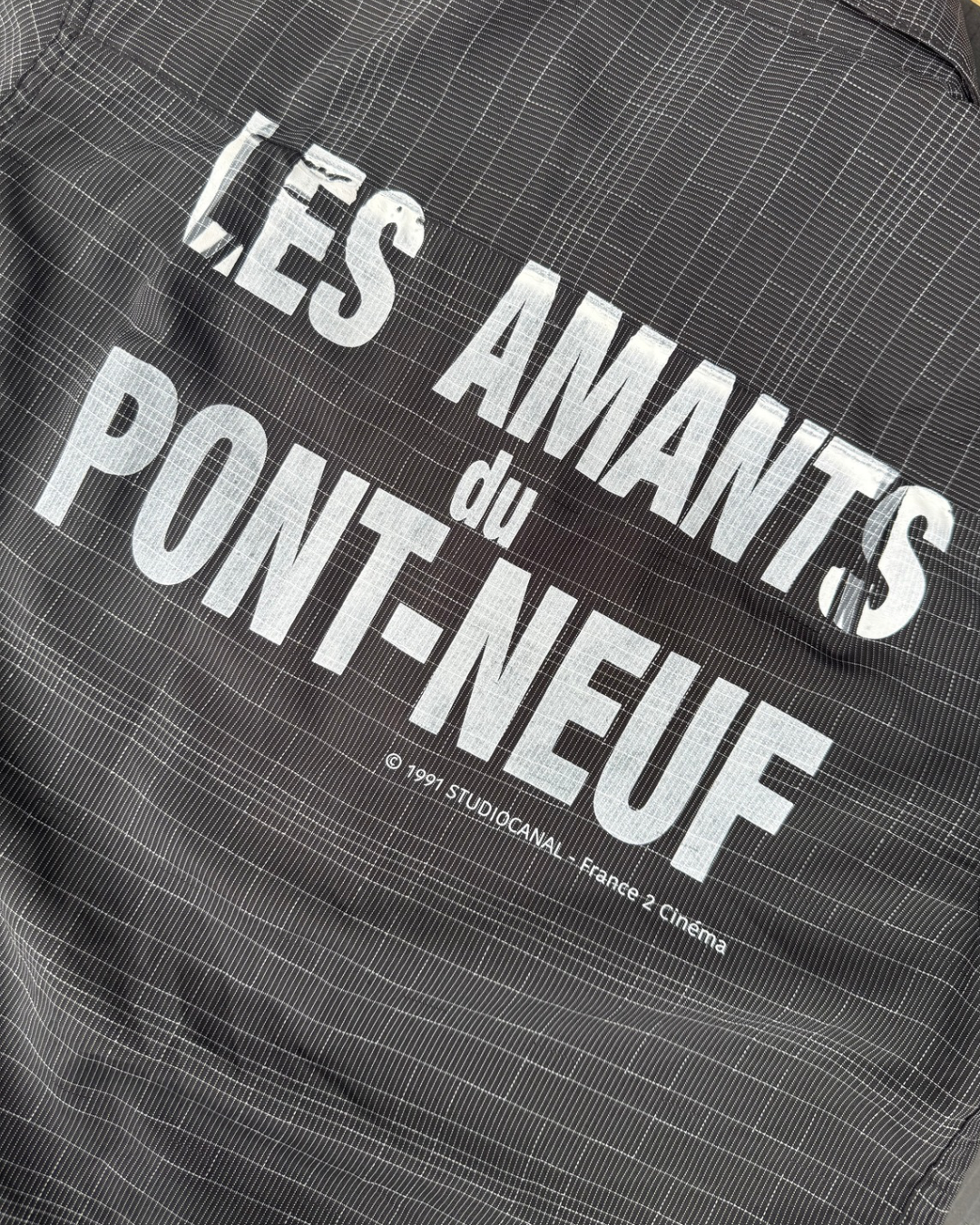 【Les Amants du Pont-Neuf】Check Shirt(Title&/Letter)/BLACK CK【ONE&ONLY/one-off】