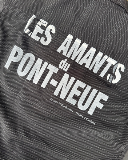 【Les Amants du Pont-Neuf】Check Shirt(Title&/Letter)/BLACK CK【ONE&ONLY/one-off】