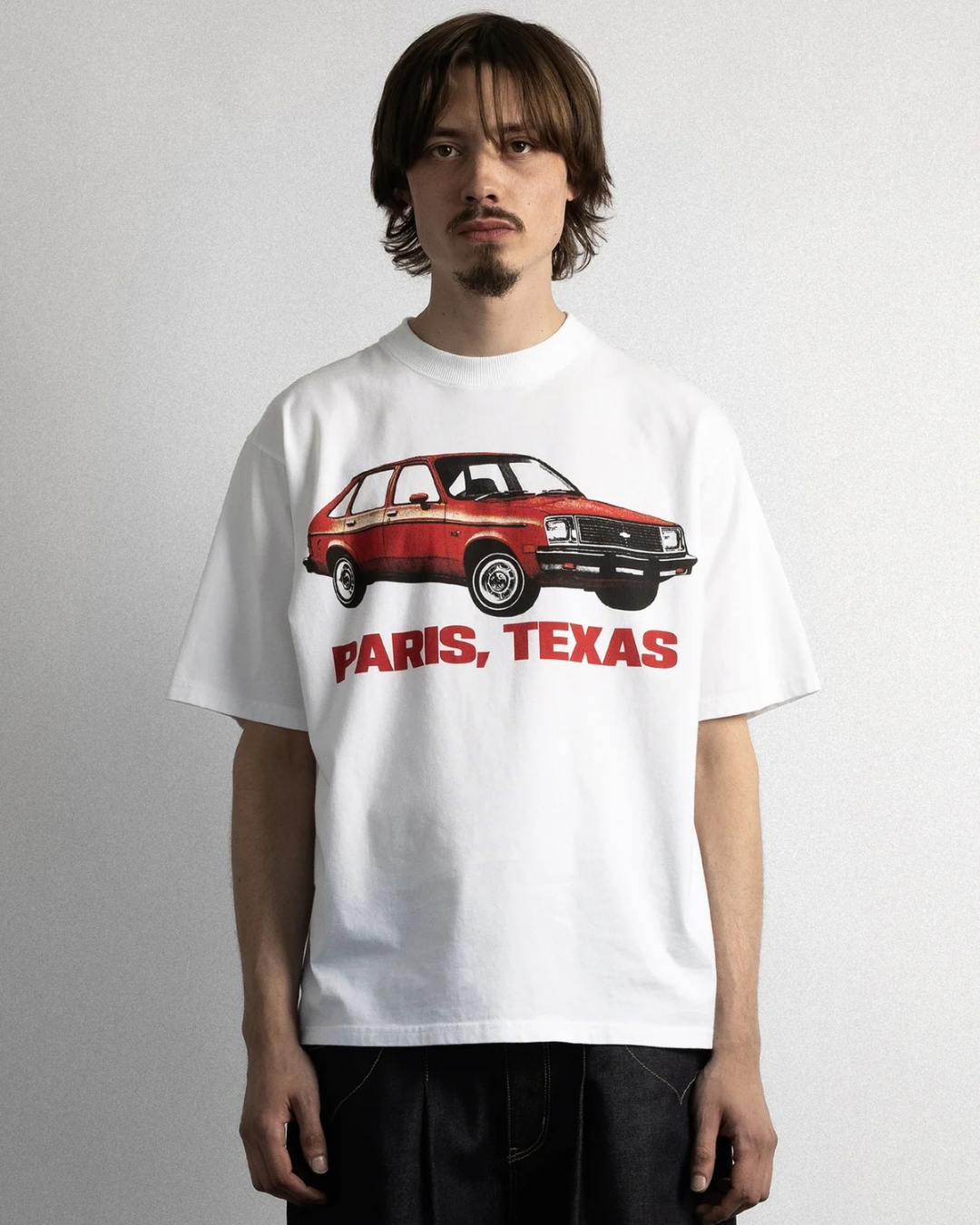 【PARIS,TEXAS】Chevette T-Shirt /WHITE "Offilial"【SCRT】