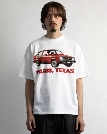 【PARIS,TEXAS】Chevette T-Shirt /WHITE "Offilial"【SCRT】
