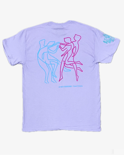 【Les Amants du Pont-Neuf】Les Amants du Pont-Neuf T-shirt (Title&Neon)/L.PURPLE【SCENE0】