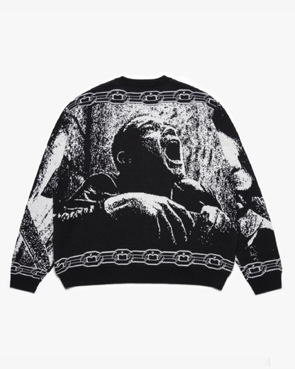 【Trainspotting】Renton Knit w)Sticker set/BLACK【SCRT】