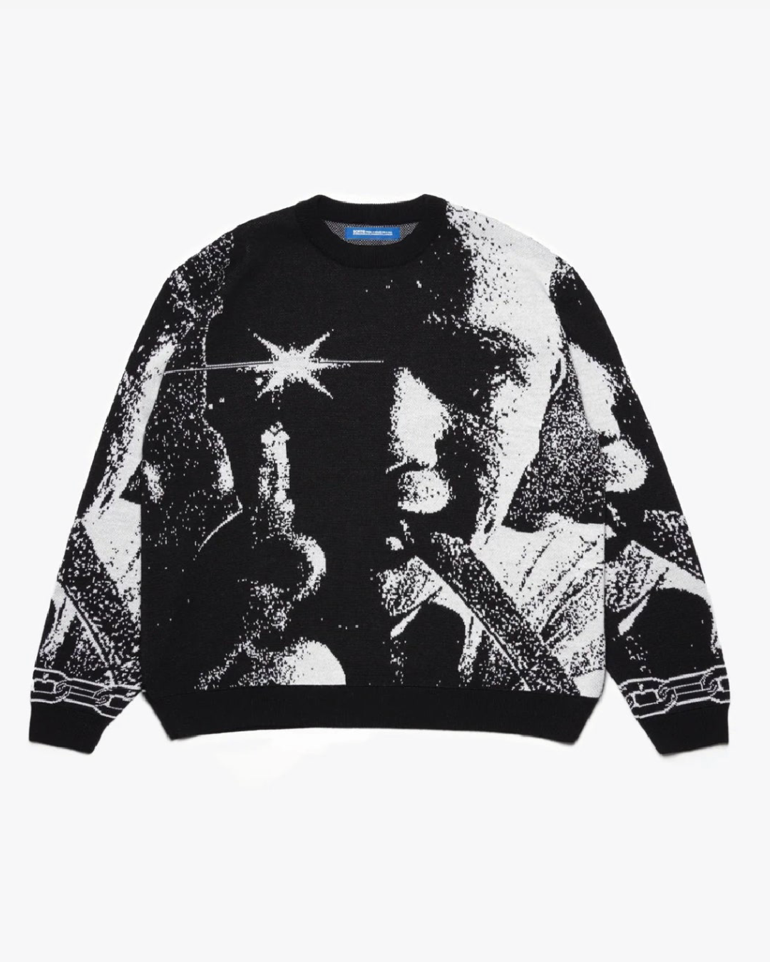 【Trainspotting】Renton Knit w)Sticker set/BLACK【SCRT】