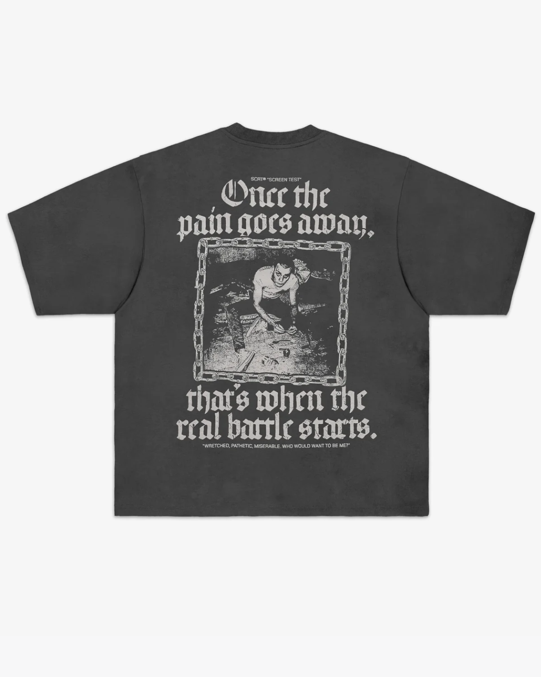 【Trainspotting】 Wretched T-Shirt w)Sticker set/CHARCOAL【SCRT】