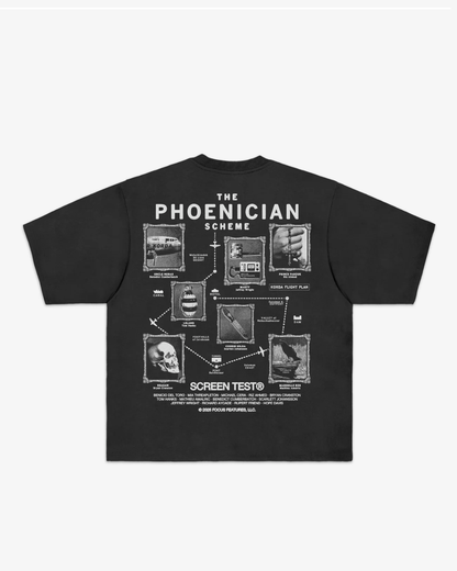 【THE PHOENICIAN SCHEME】Korda Flight Path T-Shirt/BLACK【SCRT】
