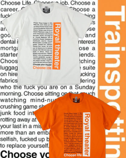 【Trainspotting】ROYAL THEATER T-shirt/ORANGE【SCENE0】