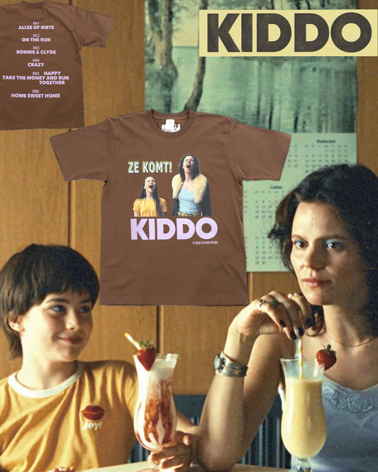【KIDDO】ZE KOMT! T-shirt/BROWN【SCENE0】