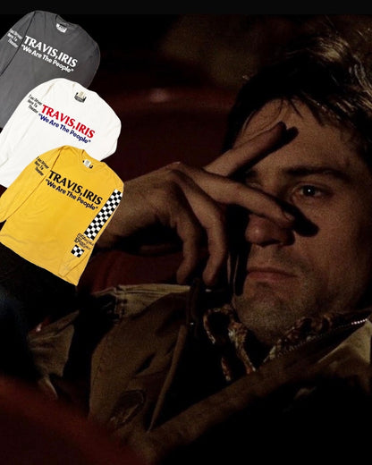 【TAXI DRIVER】TRAVIS,IRIS Long Sleeve T-shirt/CHARCOAL【SCENE10】