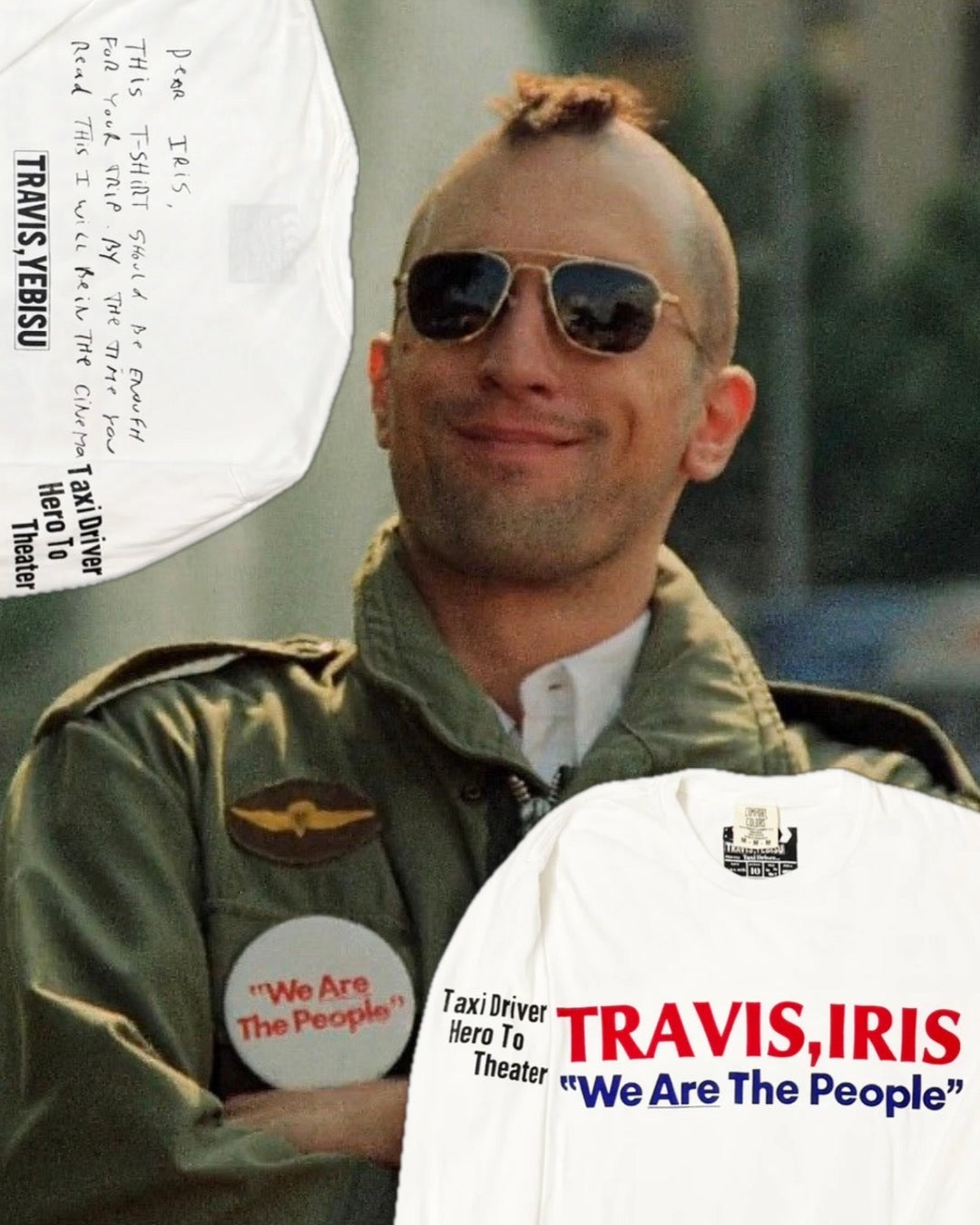 【TAXI DRIVER】TRAVIS,IRIS Long Sleeve T-shirt/WHITE【SCENE10】