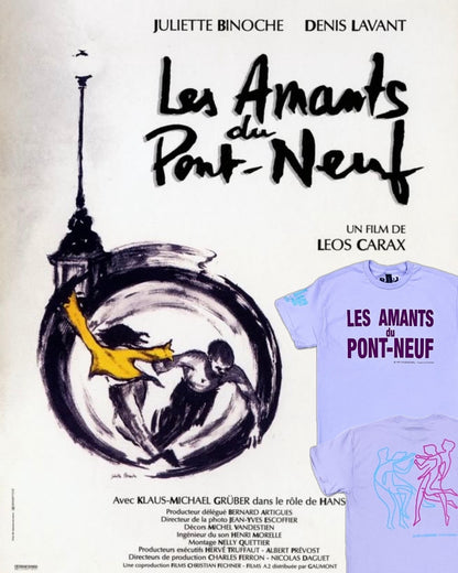 【Les Amants du Pont-Neuf】Les Amants du Pont-Neuf T-shirt (Title&Neon)/L.PURPLE【SCENE0】
