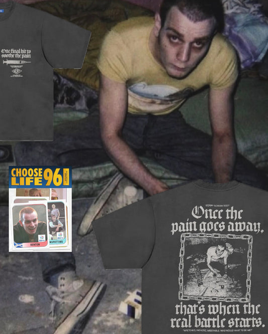 【Trainspotting】 Wretched T-Shirt w)Sticker set/CHARCOAL【SCRT】