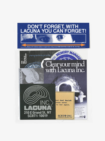 【Eternal Sunshine of the Spotless Mind】Meet Me in Montauk Hoodie w)Sticker set/BLUE【SCRT】