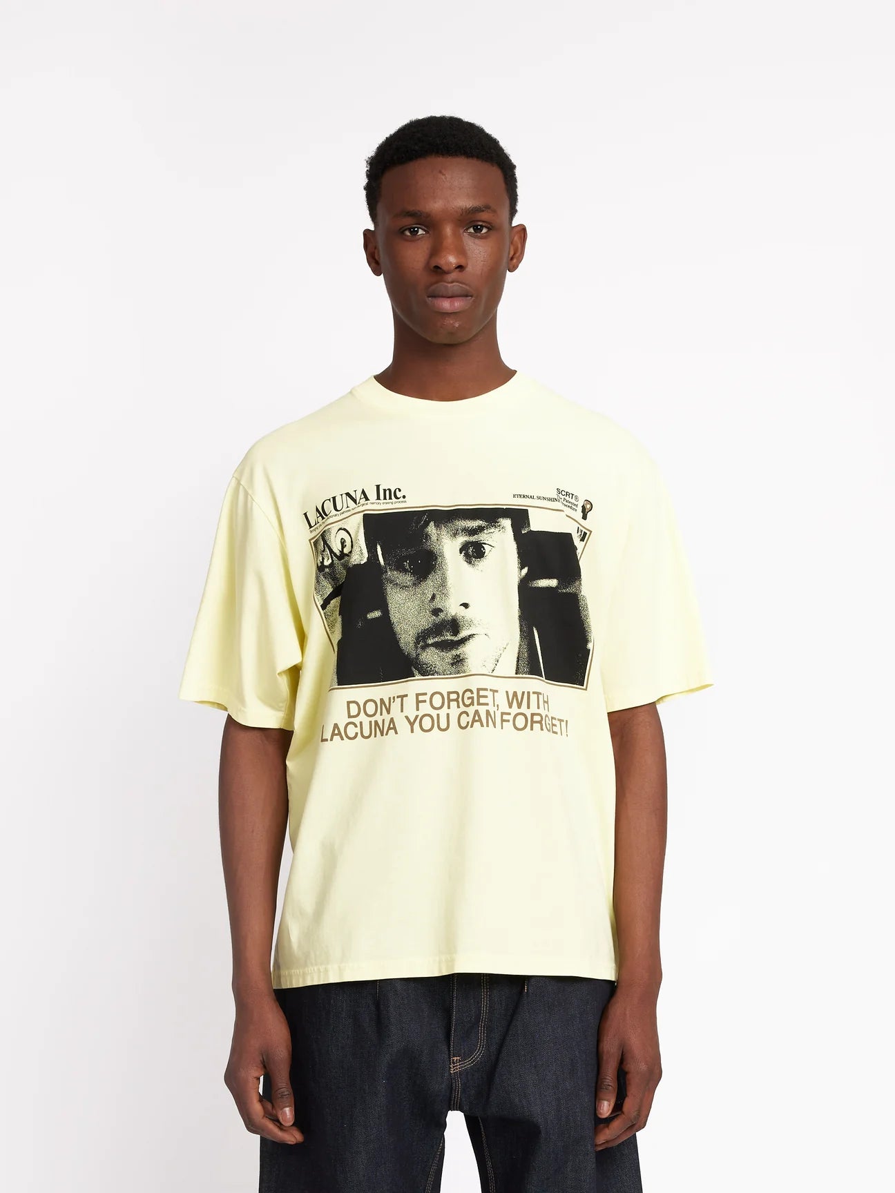 【Eternal Sunshine of the Spotless Mind】Don't Forget T-shirt w)Sticker Set/LEMONADE【SCRT】