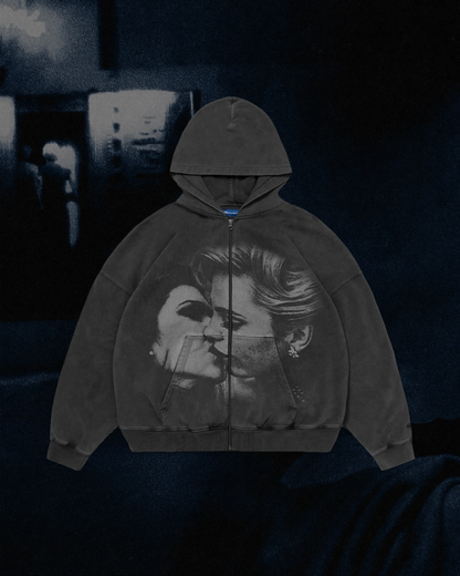 【MULHOLLAND DRIVE】 Envy Zip Hoodie/ FADE BLACK "Official"【SCRT】
