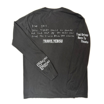 TRAVIS / TRAVIS,IRIS Long Sleeve Tee ~CHARCOAL【SCENE10】
