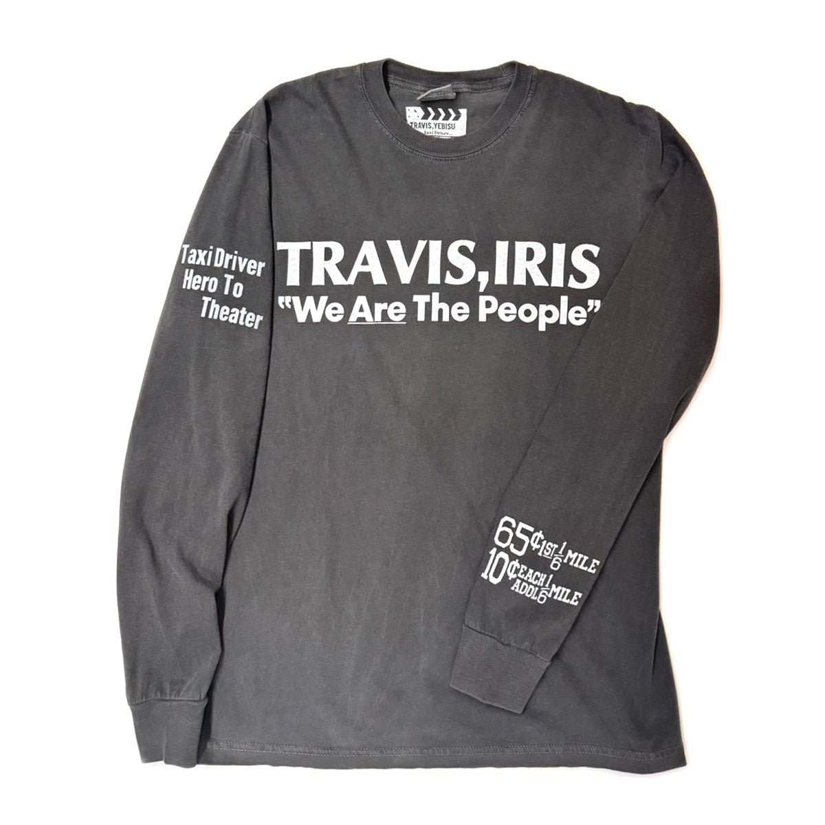TRAVIS / TRAVIS,IRIS Long Sleeve Tee ~CHARCOAL【SCENE10】