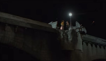 【Les Amants du Pont-Neuf】The Lovers on the Bridge T-shirt (Photo&Neon)/WHITE【SCENE0】